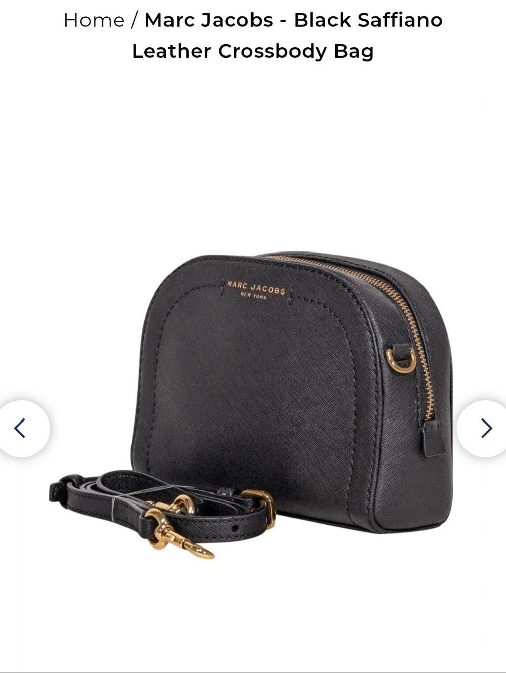 🖤 Black Marc Jacobs Saffiano Leather Crossbody Bag